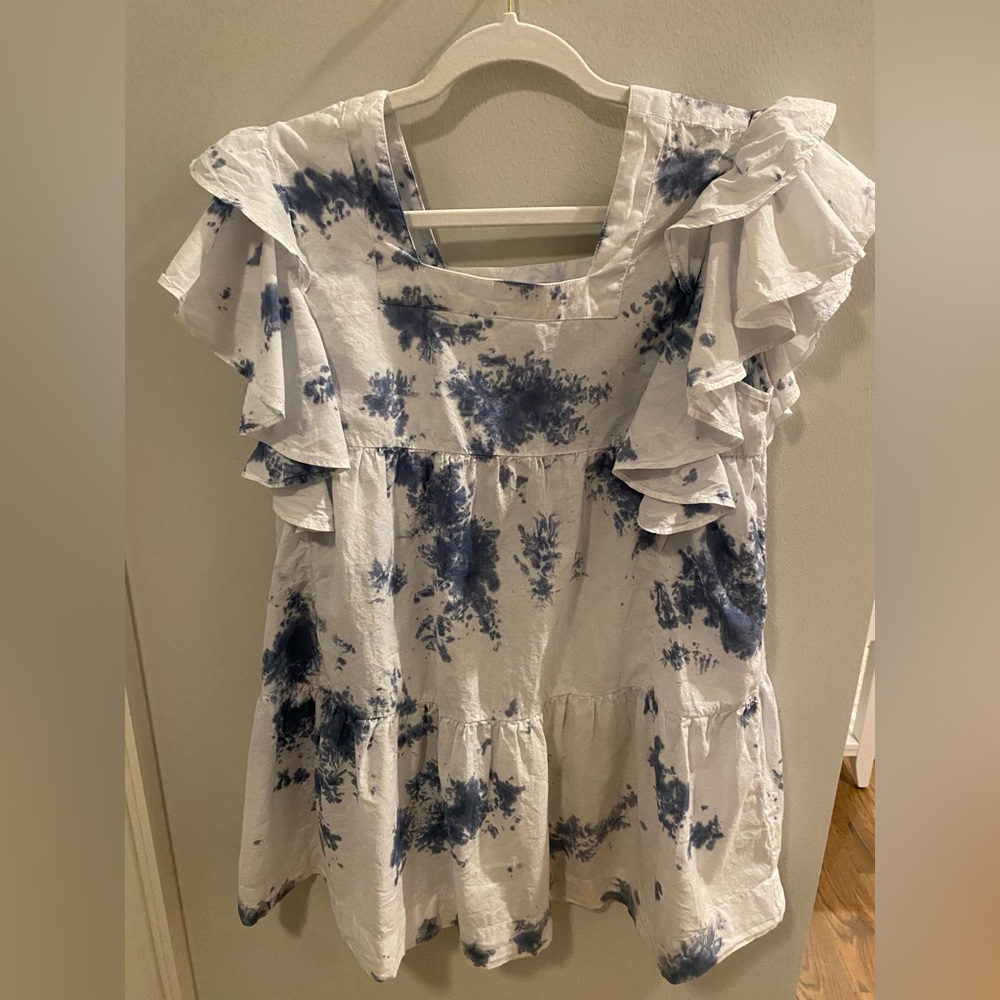 Cake for Dinner Dress - Blue and White